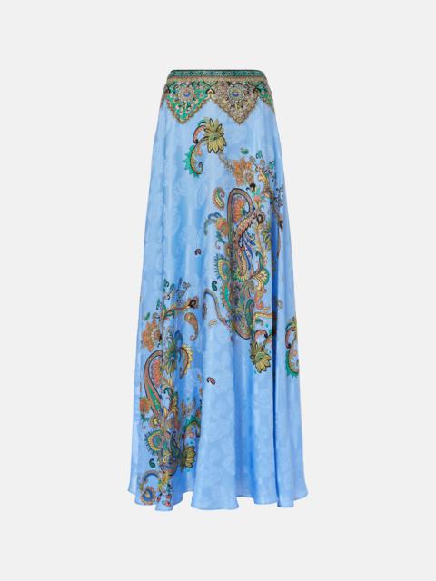 Etro Floral silk crêpe de chine maxi skirt
