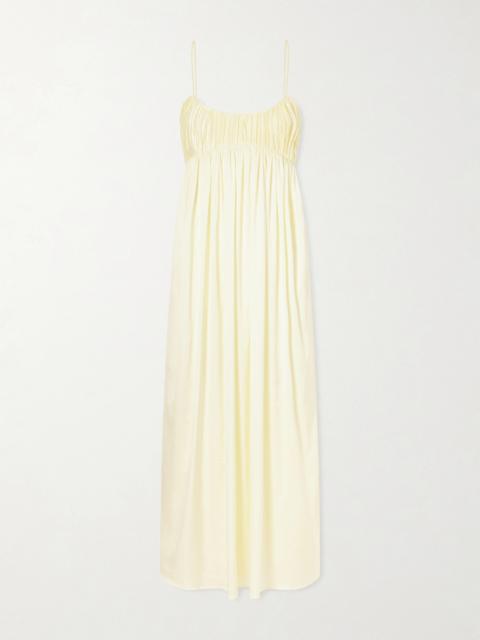 TOVE Katrine Satin Midi Dress