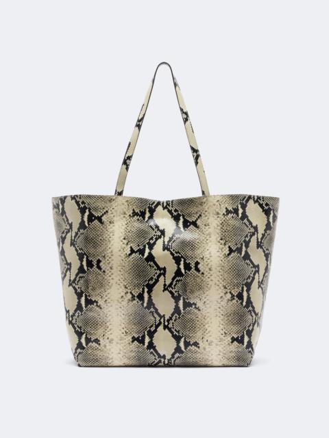 TOTEME Roam Large snake-effect leather tote bag