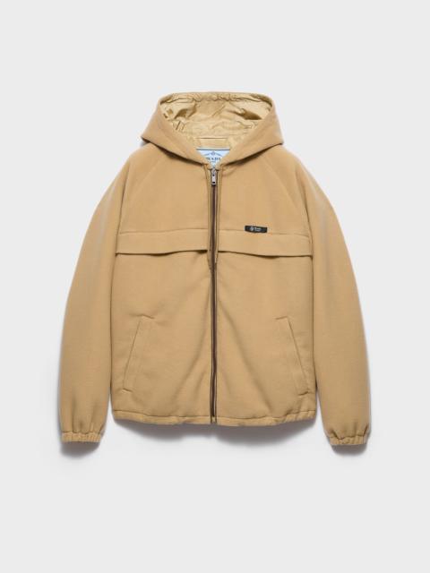 Prada Technical fleece hoodie jacket