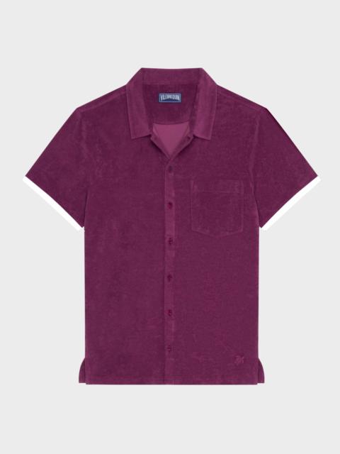 Vilebrequin MEN TERRY BOWLING SHIRT SOLID