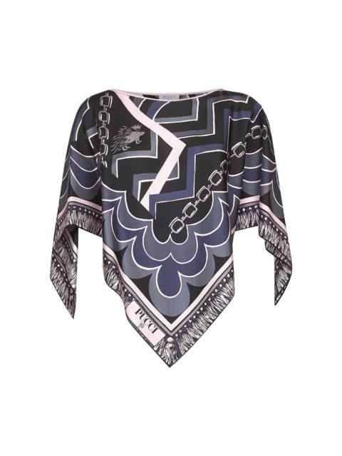 PUCCI Printed silk kaftan top
