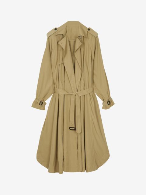 The Frankie Shop Elsdon Fluid Long Trench - Camel