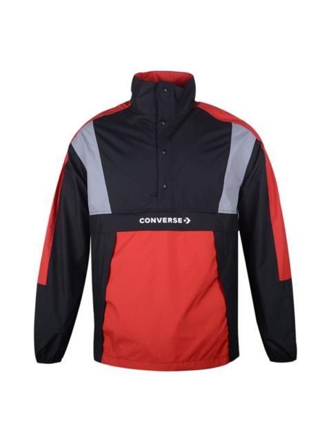 Converse ANORAK Track Jacket 'Black Red' 10017082-A02