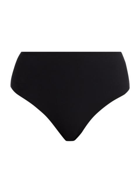 KIKI DE MONTPARNASSE Women's Lace-Up High-Waist Bikini Bottom - Black