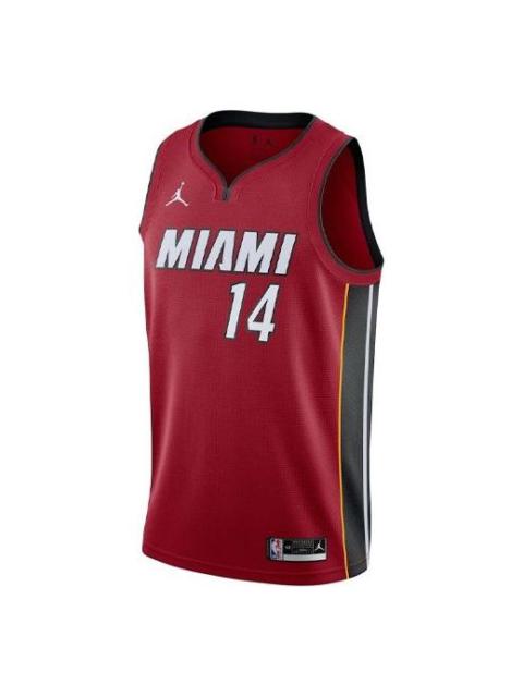 Nike Men's Nike NBA SW Fan Edition Miami Heat Sports Basketball Jersey/Vest Jersey Red CV9483-608