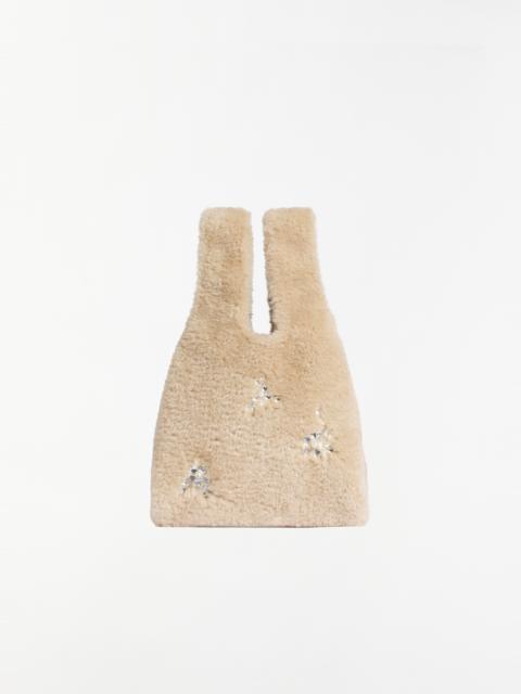 Simone Rocha Mini Faux Fur Shopper Bag