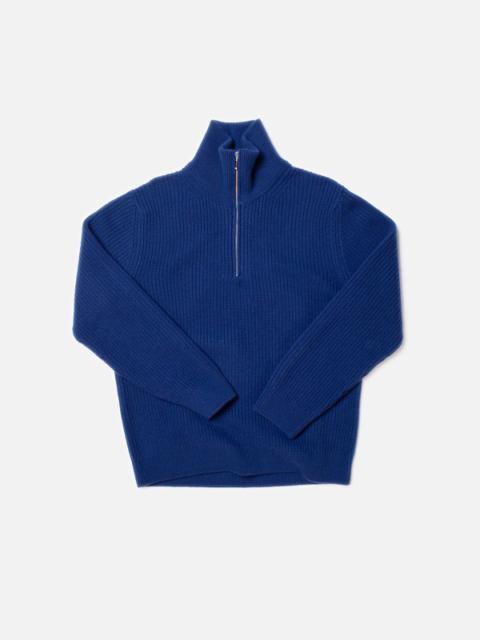 August Zip Sweater Royal Blue