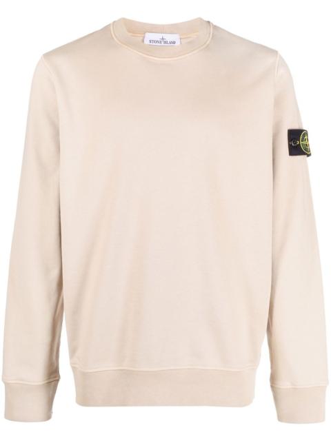 Compass-patch crew-neck sweatshirt