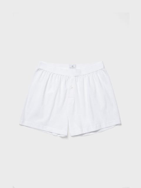 Sunspel Cellular Cotton One‑Button Shorts