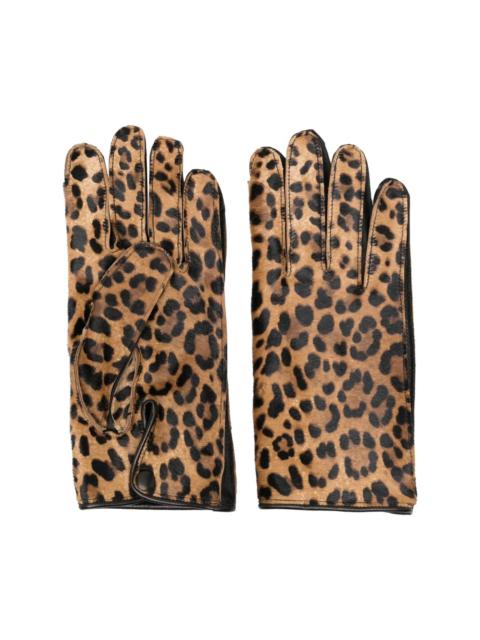 Maison Margiela sll-over leopard-print gloves