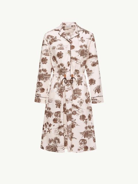 Moncler Floral Knee Length Shirt Dress
