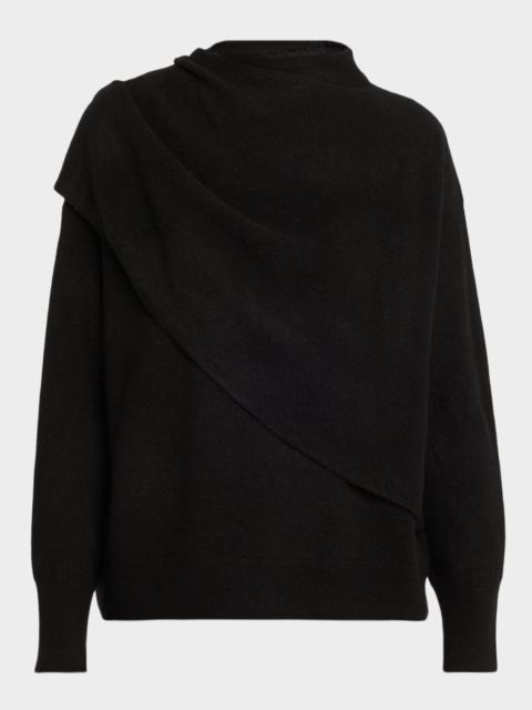 Vince Cashmere-Blend Draped Sweater