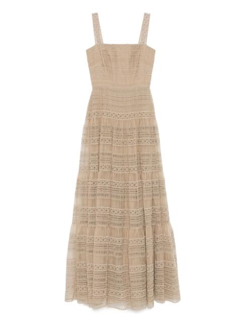 ELIE SAAB embroidered organza maxi dress