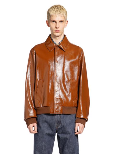 FENDI Lacquered Leather Jacket