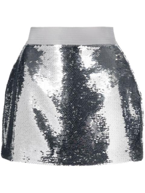 ALEX PERRY sequin-embellished mini skirt