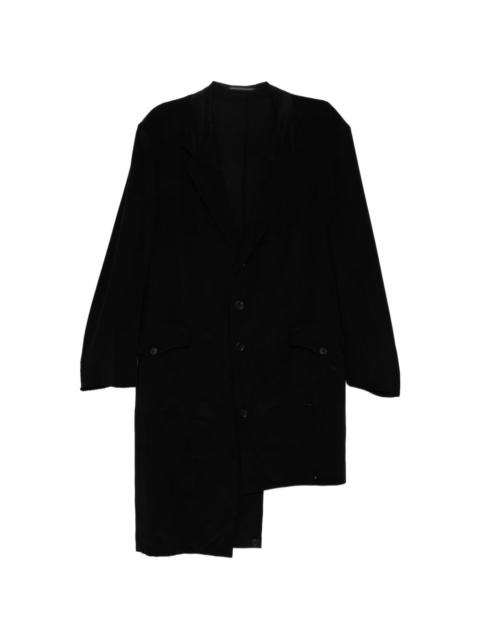 Yohji Yamamoto asymmetric hem jacket