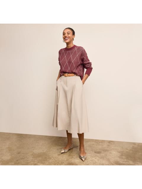 M.M.LaFleur Maura Easy Luxury Sweater - Argyle Knit