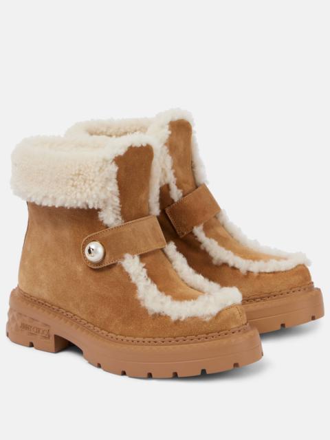 Shea shearling-lined suede ankle boots