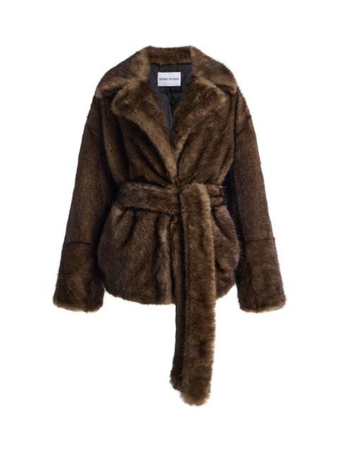 STAND STUDIO Silena Faux Shearling Jacket