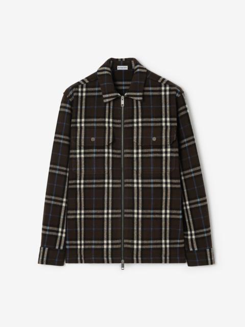Burberry Check Wool Flannel Overshirt