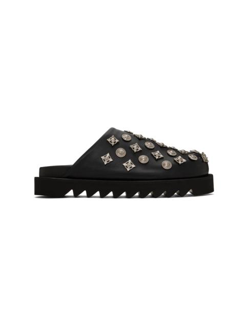SSENSE Exclusive Black Hardware Slip-on Loafers
