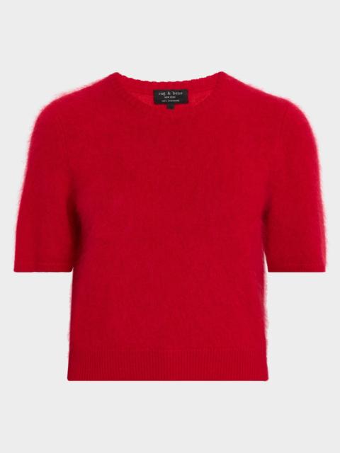 rag & bone Jada Cashmere Short-Sleeve Sweater