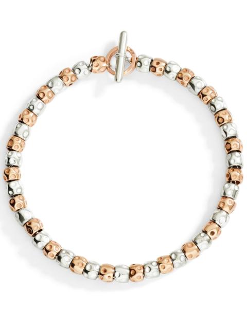 DoDo SILVER & ROSE GOLD GRANELLI BRACELET