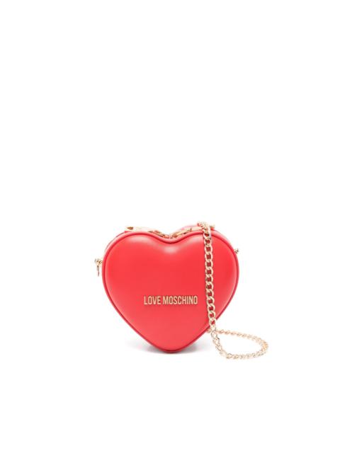 Moschino heart-shape chain-strap cross body bag