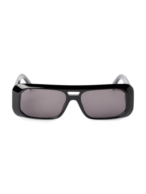 Palm Angels Women's Willow 57MM Rectangular Sunglasses - Black