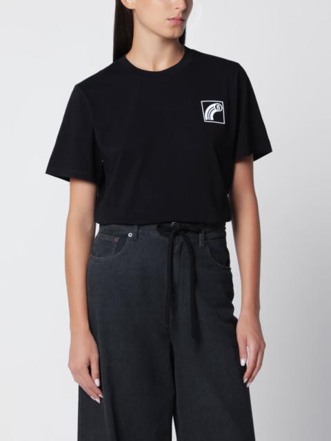 MM6 Maison Margiela Black cotton jersey T-shirt