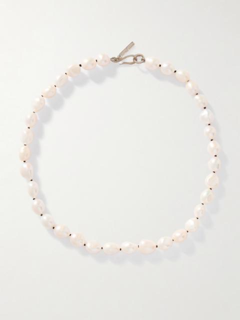 Sophie Buhai Silver Pearl Necklace