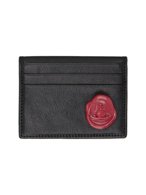Vivienne Westwood Black Bifold Calfskin Card Holder