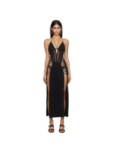 Dion Lee Black Underwire Corset Maxi Dress