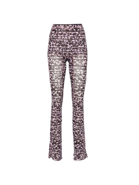Halcyon Blossom-print trousers
