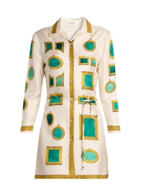 VERSACE Women's The Gallery Print Twill Minidress - Multi Color