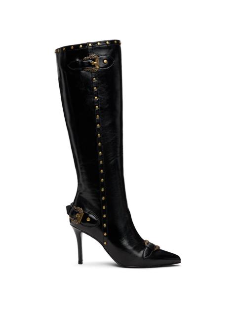 VERSACE JEANS COUTURE Black Couture1 Scarlett Knee-High Tall Boots