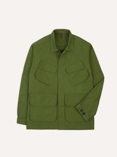 Drake's Olive Cotton Jungle Jacket
