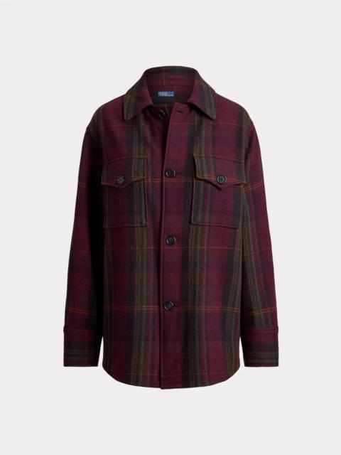 Polo Ralph Lauren Plaid Wool-Blend Twill Shirt Jacket