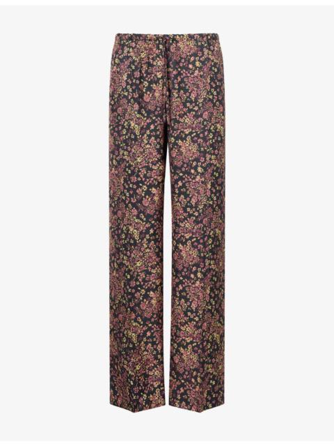 Dries Van Noten Puvis Elasticated Printed Woven Trousers