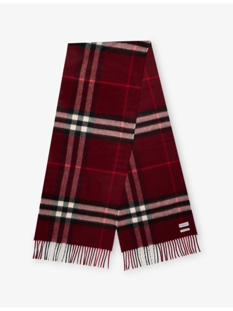 Burberry Check-Pattern Cashmere Scarf