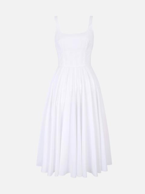 EMILIA WICKSTEAD Nikush Dress in White Cotton Popclan