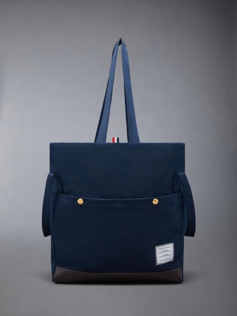 Thom Browne Cotton Canvas Snap Pocket Tote