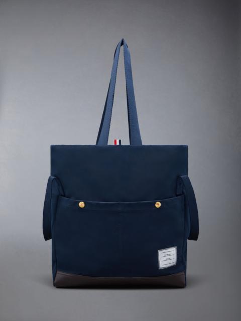 Cotton Canvas Snap Pocket Tote