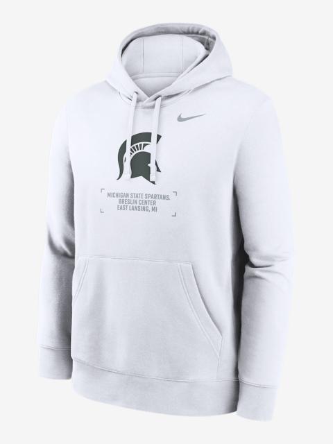 Michigan State Club Basketball 2-Hit Men's Nike College Pullover Hoodie