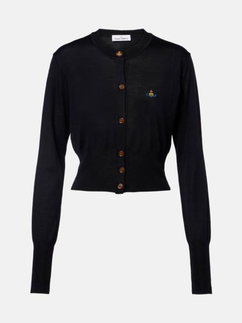Vivienne Westwood Bea cropped wool and silk cardigan