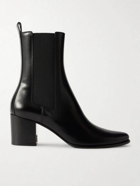 SAINT LAURENT Jill Leather Chelsea Boots