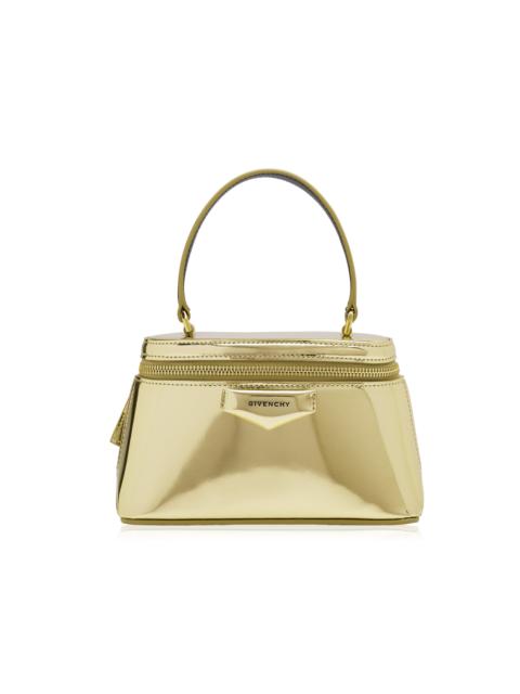 Givenchy Antigona Metallic Leather Vanity Bag gold