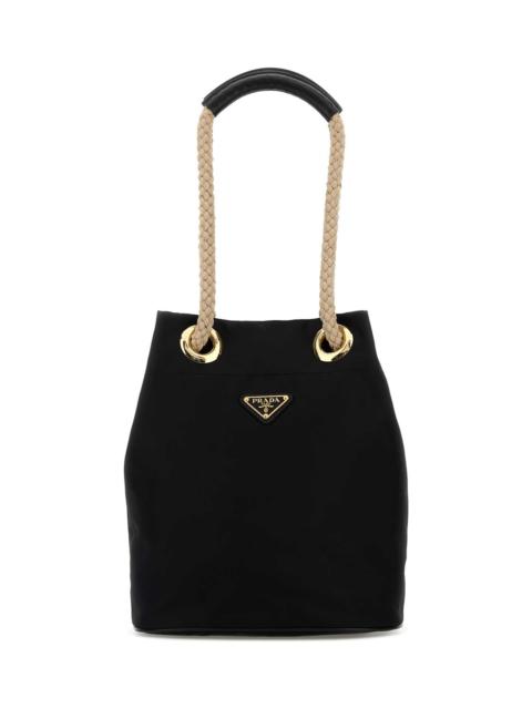 Prada Black Re-nylon Prada Mariner Bucket Bag