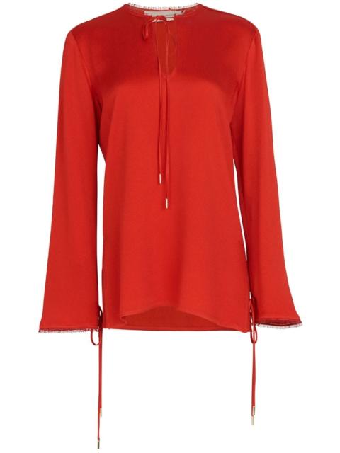 SILVIA TCHERASSI Zafra satin blouse